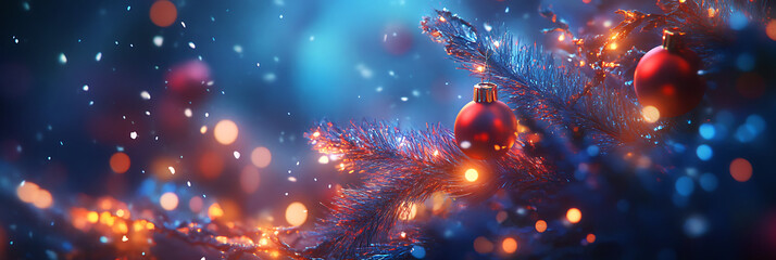 Holiday Illustration – Christmas Tree and Ornaments