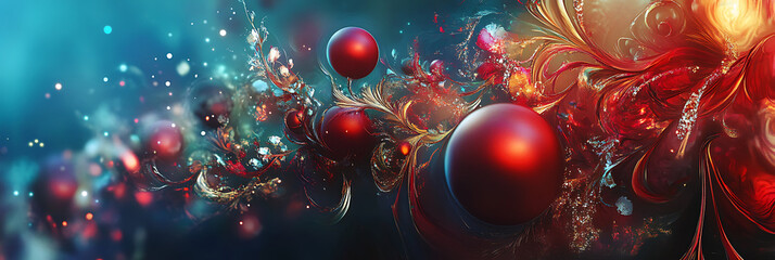 Holiday Illustration – Christmas Tree and Ornaments