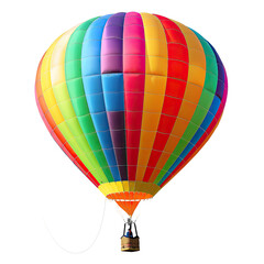 Fototapeta premium Colorful hot air balloon against black (3)