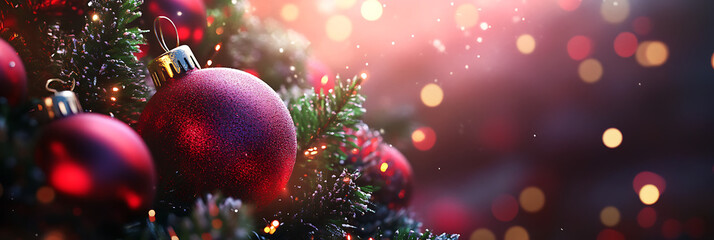 Holiday Illustration – Christmas Tree and Ornaments