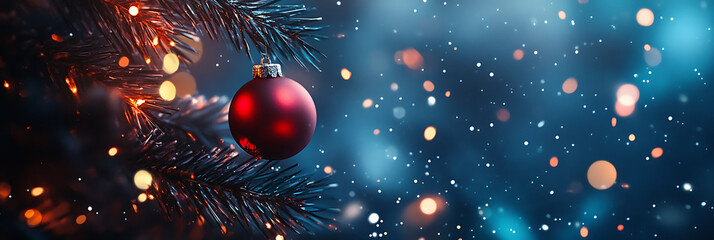 Holiday Illustration – Christmas Tree and Ornaments