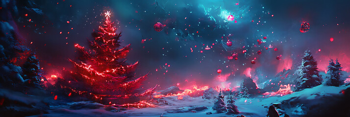Beautiful Christmas Background for Seasonal Design