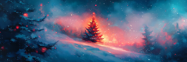 Beautiful Christmas Background for Seasonal Design