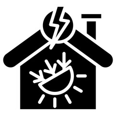 Insulation glyph icon