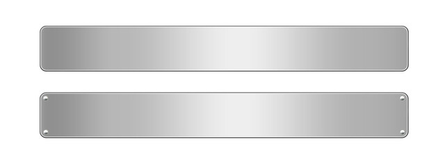 銀の金属プレート　セット01