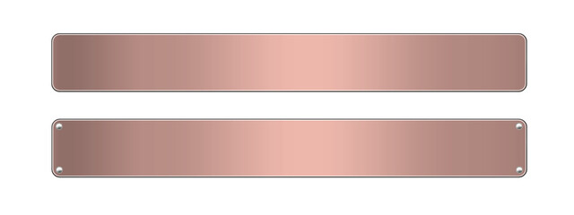 銅の金属プレート　セット01