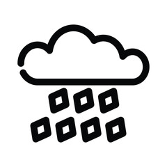 Hail icon design template