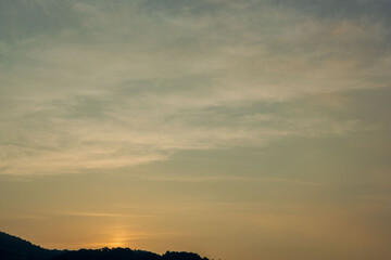 夏の空　夕暮れの時の空と雲65
