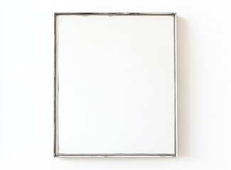 Obraz premium Minimalist White Canvas Blank Frame