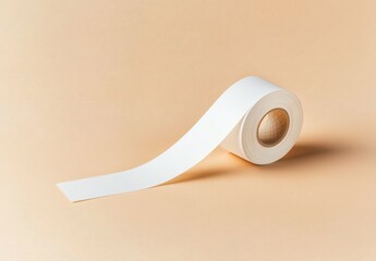 Toilet Paper Roll on Beige Surface