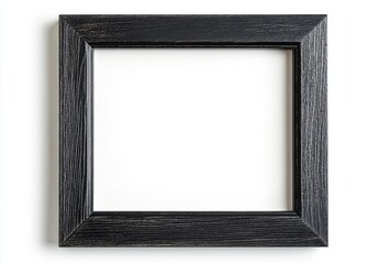 Empty Black Frame on White Background