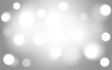 Minimal White Bokeh Lights on Gray Background, Elegant Soft Glow for Luxury and Wedding Design, Background decoration