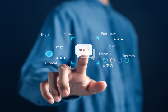 Multilingual translation concept. multiple global languages. Suitable for content about online translation, language learning, and digital communication tools.