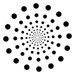 Isolated Abstract Geometric Line Design Element