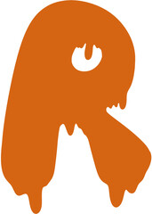 Spooky letters in Halloween R