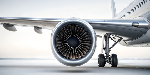 jet engine of the airplane
