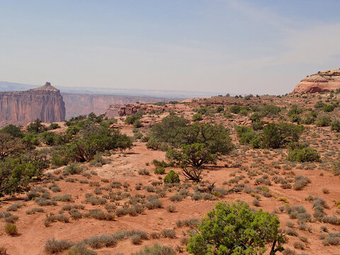 Canyonlands National Park mesa and desert cliffs