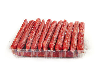 Sweet Spicy Cantonese Air-Dried Sausages in Plastic Packaging Chinese Traditional Preserved Meat