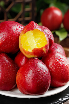 Fresh Red Nectarines with Yellow Flesh from Shaanxi Dalian China Summer Stone Fruit