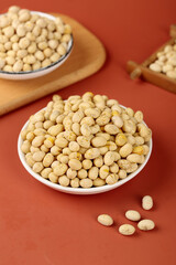Fresh Soybeans in Bowls - Healthy Legumes and Natural Ingredients Display