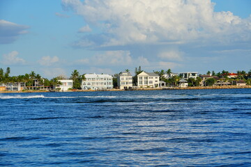 Sarasota, Florida USA - Sep 15, 2025: the sarasota beach sun set landscape