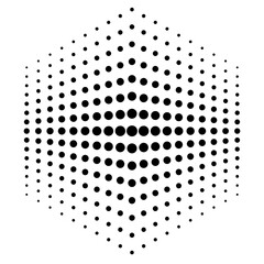 Isolated Abstract Geometric Line Design Element Circle