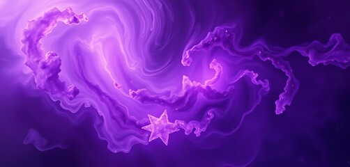 Swirling nebula of deep purple hues, ethereal and soft,  purple,  creativity