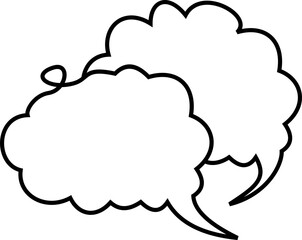 Line Art Speech Bubble 