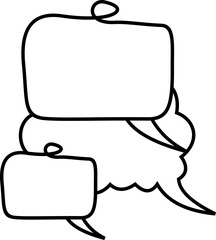 Line Art Speech Bubble 