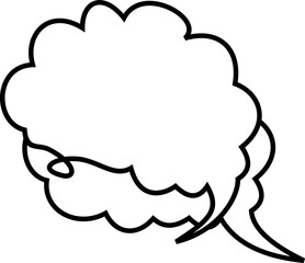Line Art Speech Bubble 