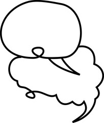 Line Art Speech Bubble 