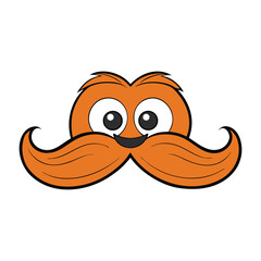 A mustache is facial hair grown on the upper lip, styled in many shapes from thin lines to thick curls, symbolizing personality, tradition, or fashion statements.
