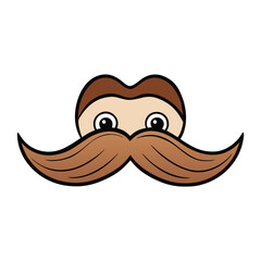 A mustache is facial hair grown on the upper lip, styled in many shapes from thin lines to thick curls, symbolizing personality, tradition, or fashion statements.
