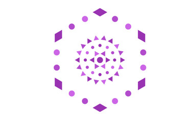 Elegant open-space mandala design with violet sacred geometry elements, abstract ornamental art for posters, meditation backgrounds, decorative yoga decor, and spiritual digital designs