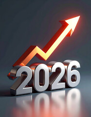Business Growth Arrow Upward Trend 2026.