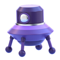 Space Capsule 3D Icon &mdash; Futuristic Spacecraft Symbol, Astronaut Exploration Module, Cosmic Relic, Sci-Fi Artifact, and Galactic Discovery Icon for Games, Apps, and Creative Design Projects