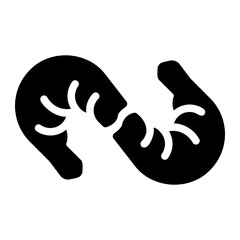 shrimps glyph icon
