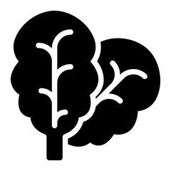 vegetable glyph icon