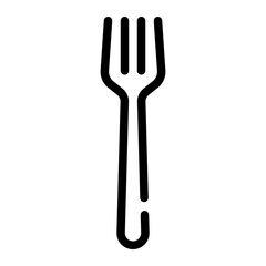 fork line icon