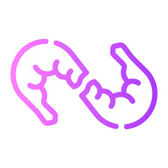 shrimps gradient icon