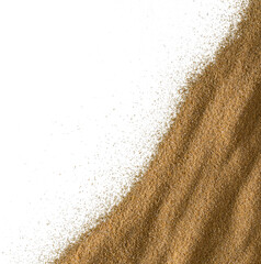 Natural Brown Sand Border Texture with Gentle Waves