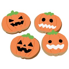 ジャックオーランタンクッキー（アイシングデコ）