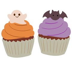 ハロウィンスイーツ（カップケーキ）