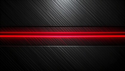 Abstract Industrial Design: A modern, high-tech composition featuring a textured black metal surface, dramatically highlighted by a striking crimson light bar. A bold and contemporary statement.