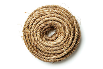 Authentic coiled rope evokes nautical adventures and rustic charm for your creative projects, perfect for themes of strength, connection, or exploration