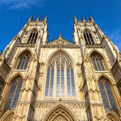York Minster Facade Architectural Beauty.