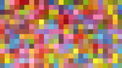 Abstract multicoloured pixel pattern, perfect for fashion, textile design or digital background. This fun and modern design has a unique and vibrant texture