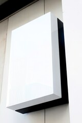 Blank lightbox on the street
