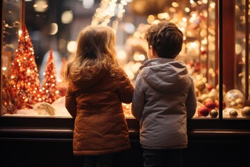 Obraz premium Christmas child adult togetherness.