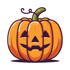 Halloween Pumpkin Jack O Lantern design illustration